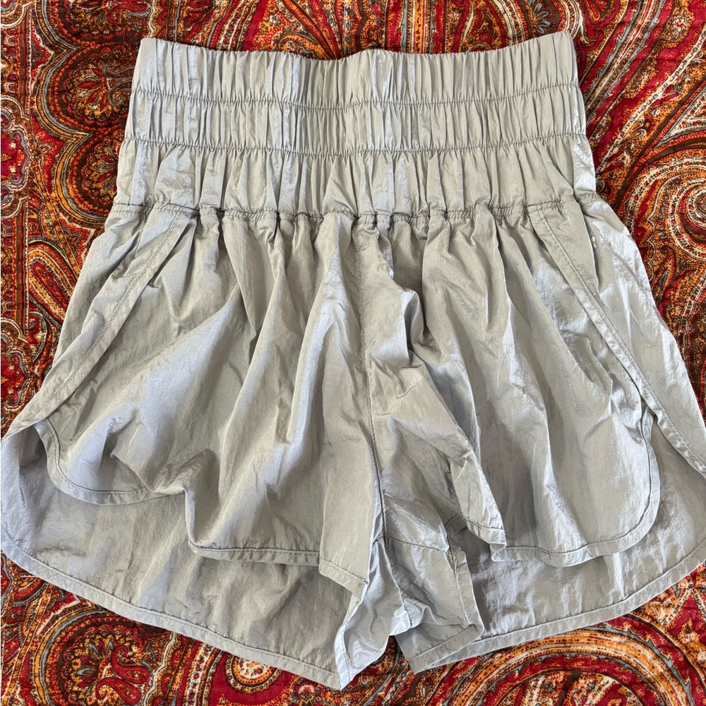 Free People High Waist Gray Women's Shorts